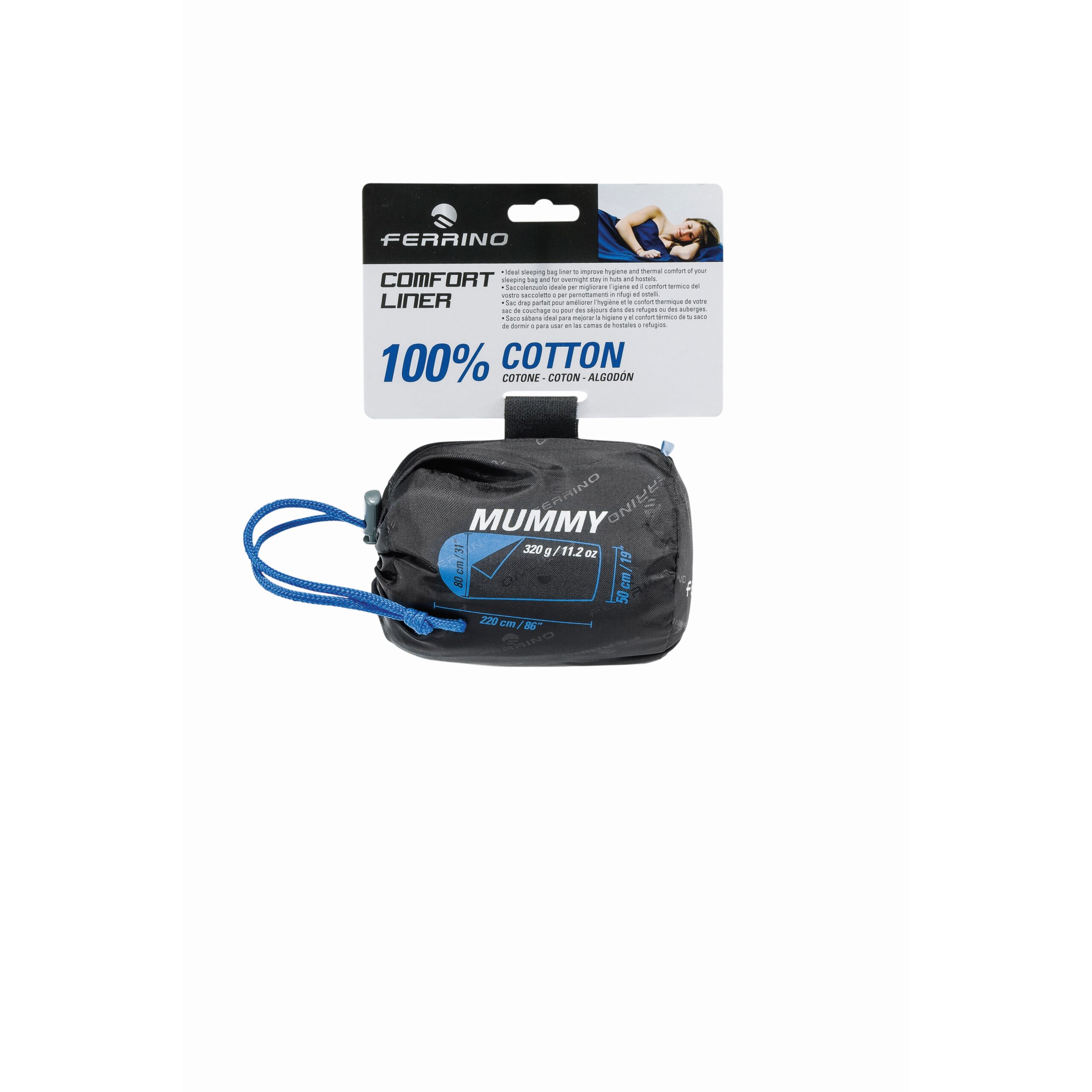 Ferrino Comfort Liner Mummy posteljina za vreću za spavanje - Image 2