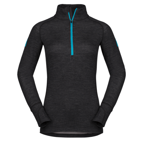 Zajo Nora Merino W Zip Top ženski aktivni veš gornji deo