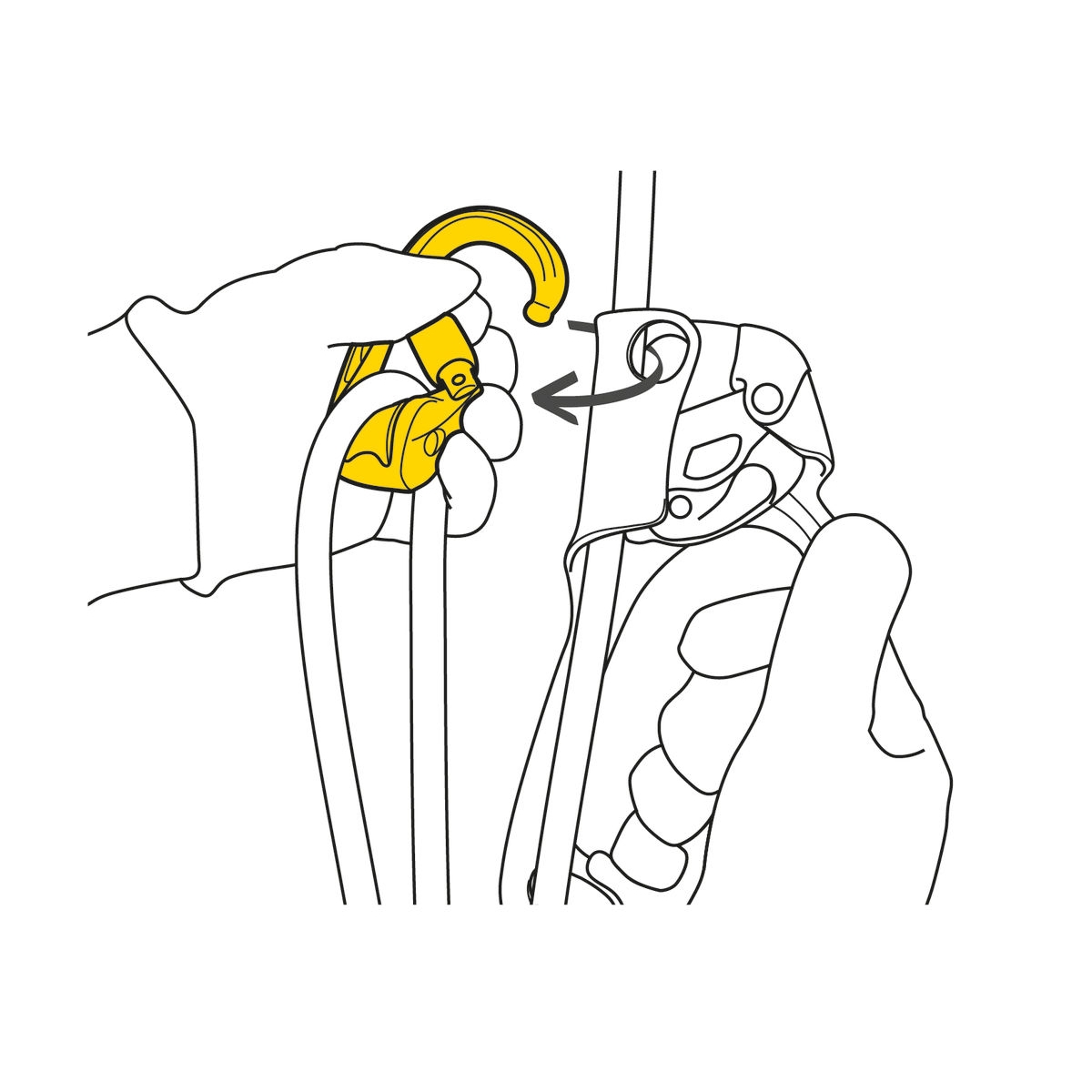 Petzl Rollclip Z karabiner sa koturačom i bravicom - Image 3