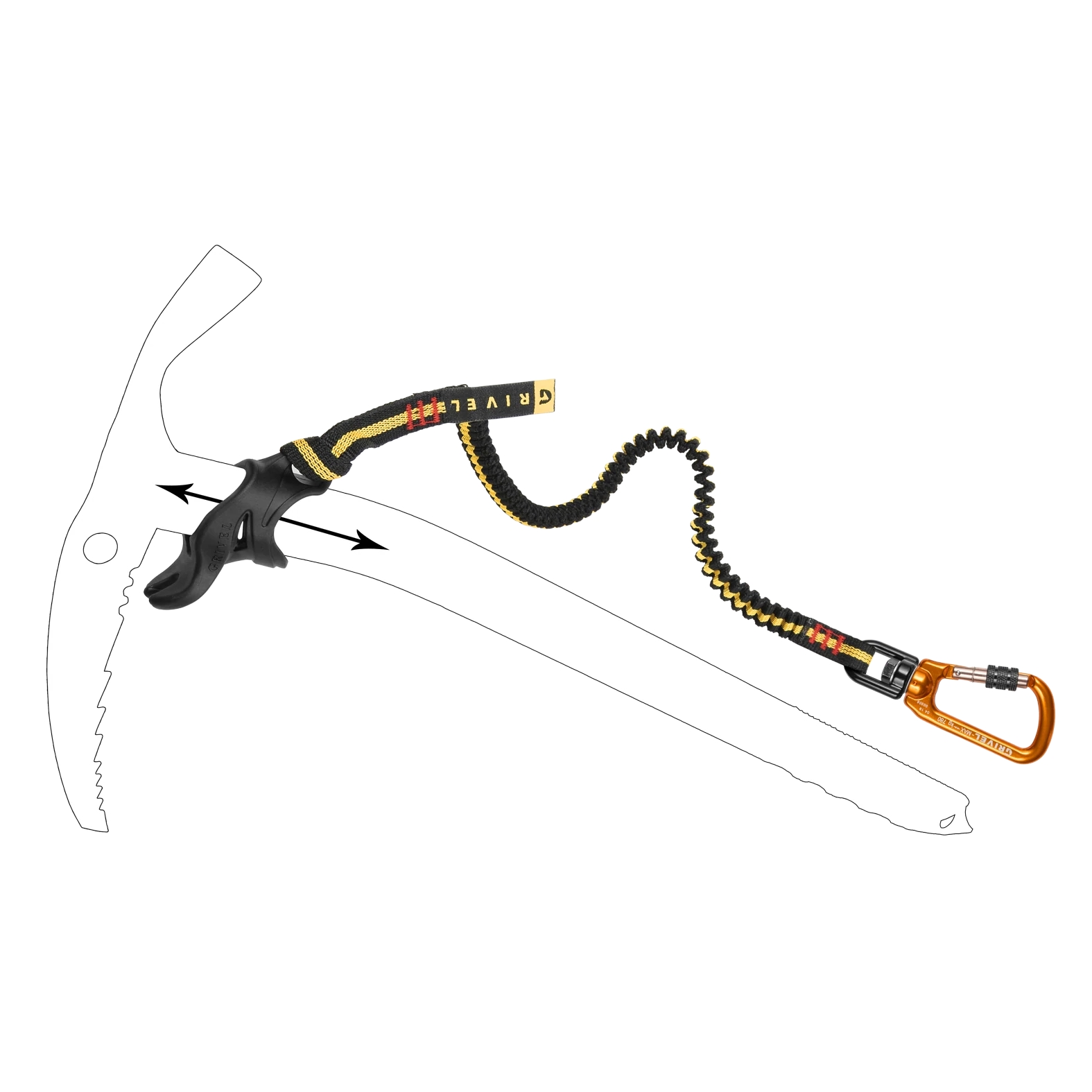 Grivel Easy Slider 2.0 gurtna za cepin i oslonac za ruku