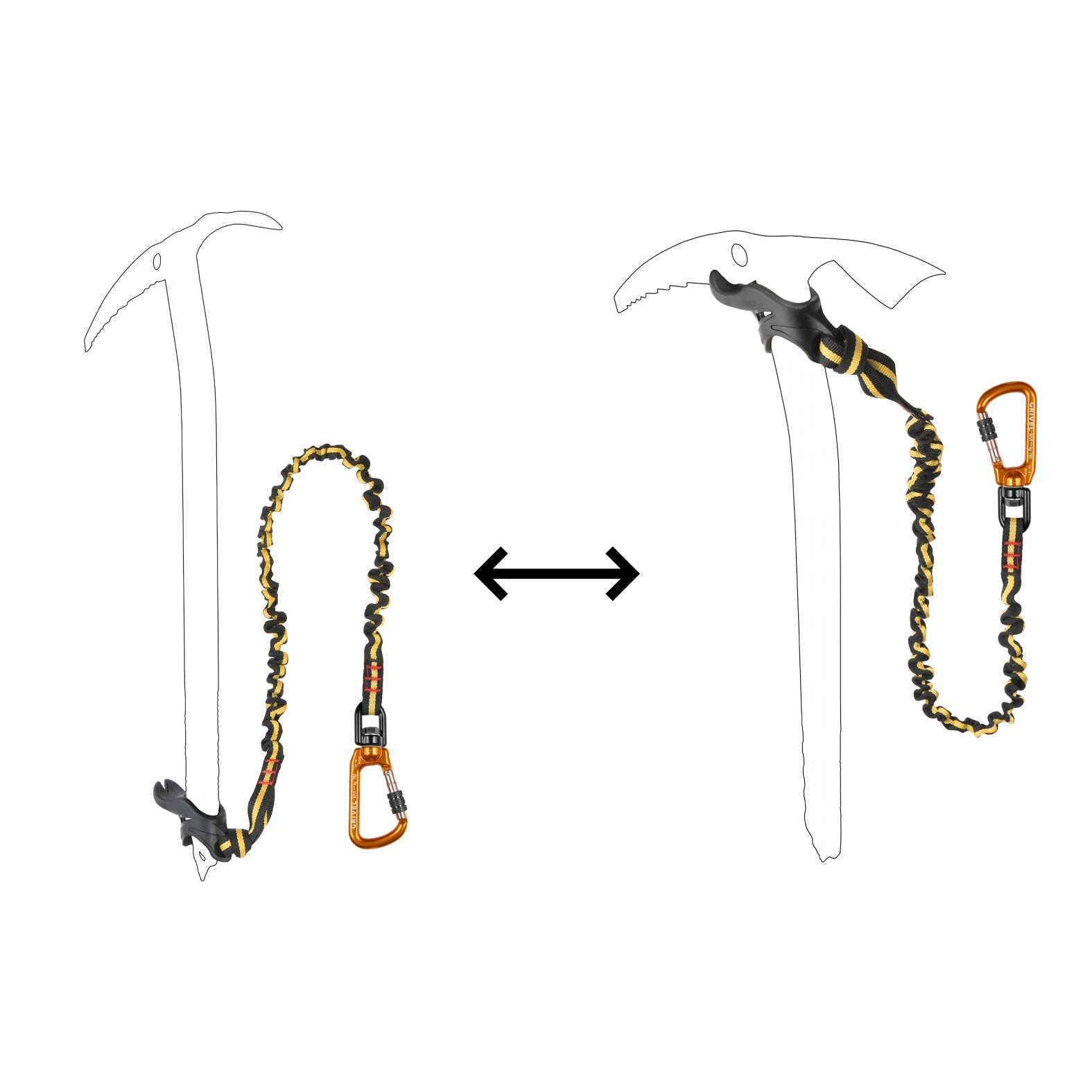Grivel Easy Slider 2.0 gurtna za cepin i oslonac za ruku - Image 2