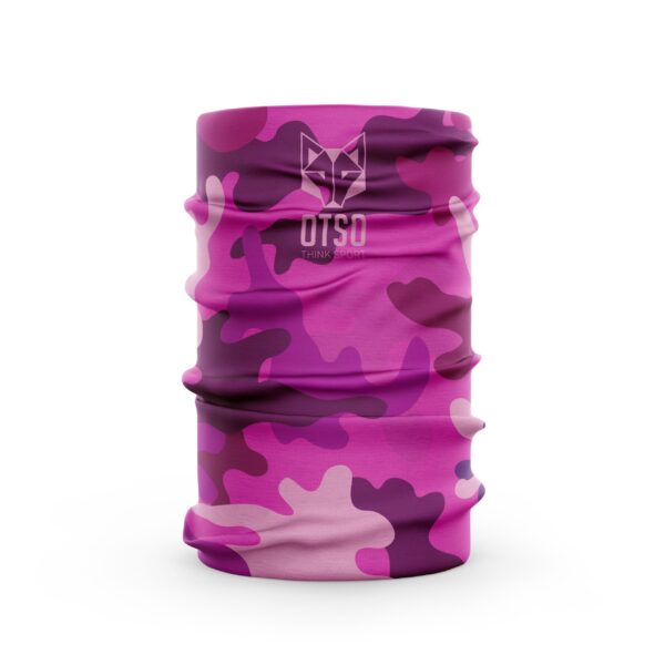 Otso višenamenska marama - bandana camo pink