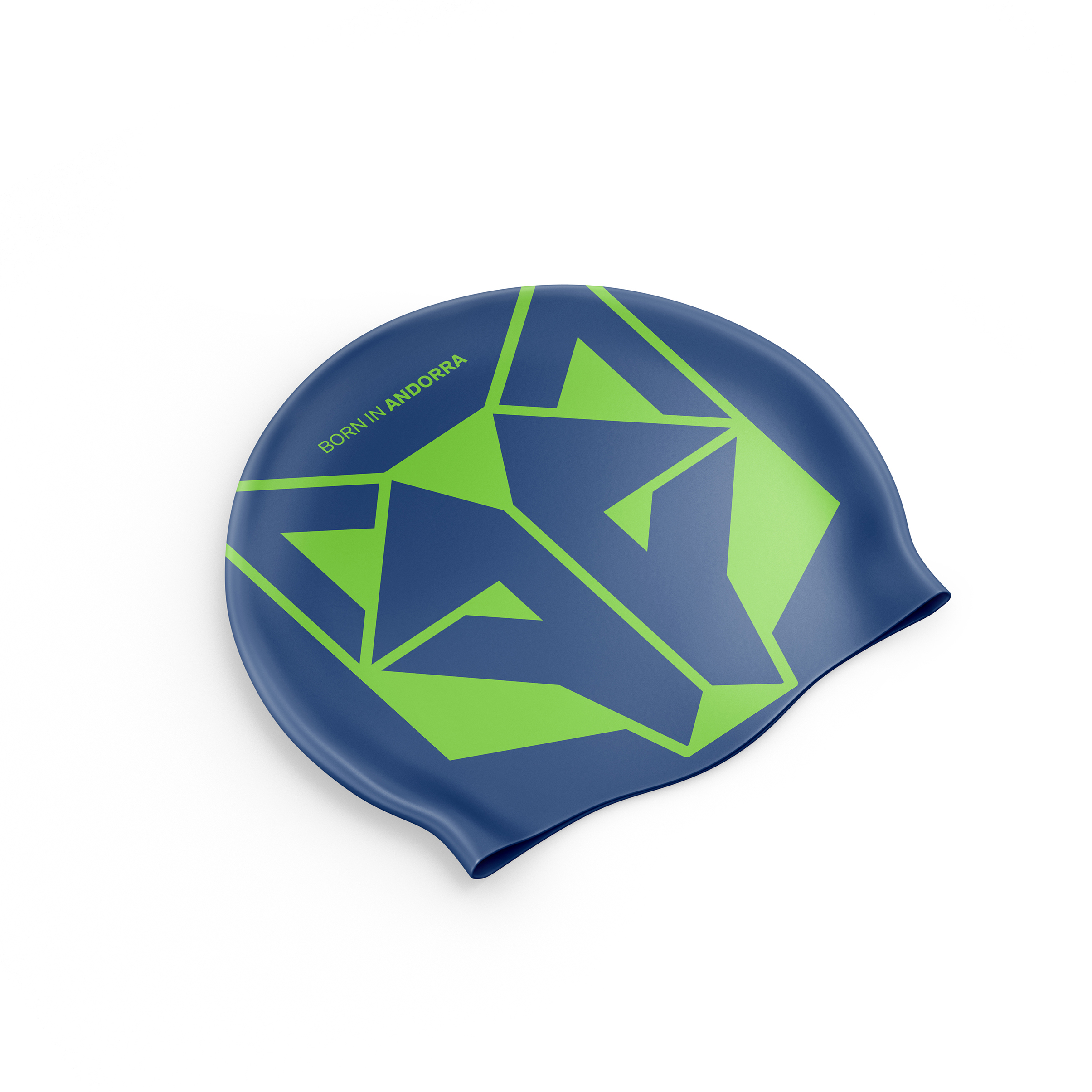Otso kapa za plivanje electric blue/fluo green
