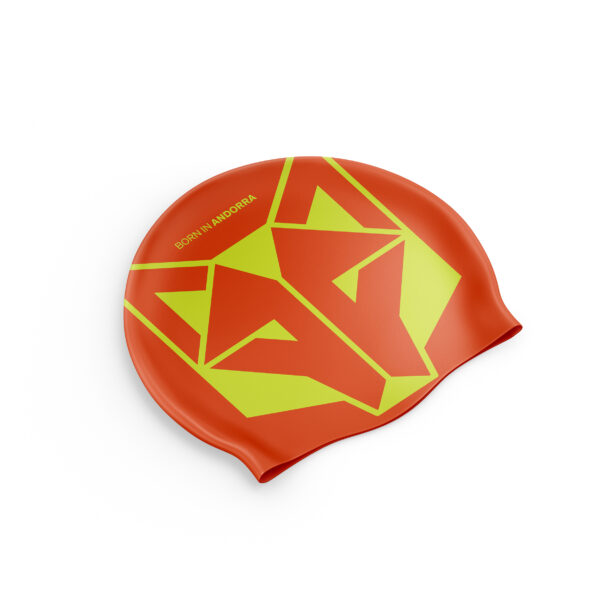 Otso kapa za plivanje fluo orange/fluo yellow